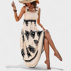 Liora™ | Bohemian Smocked Maxi Dress