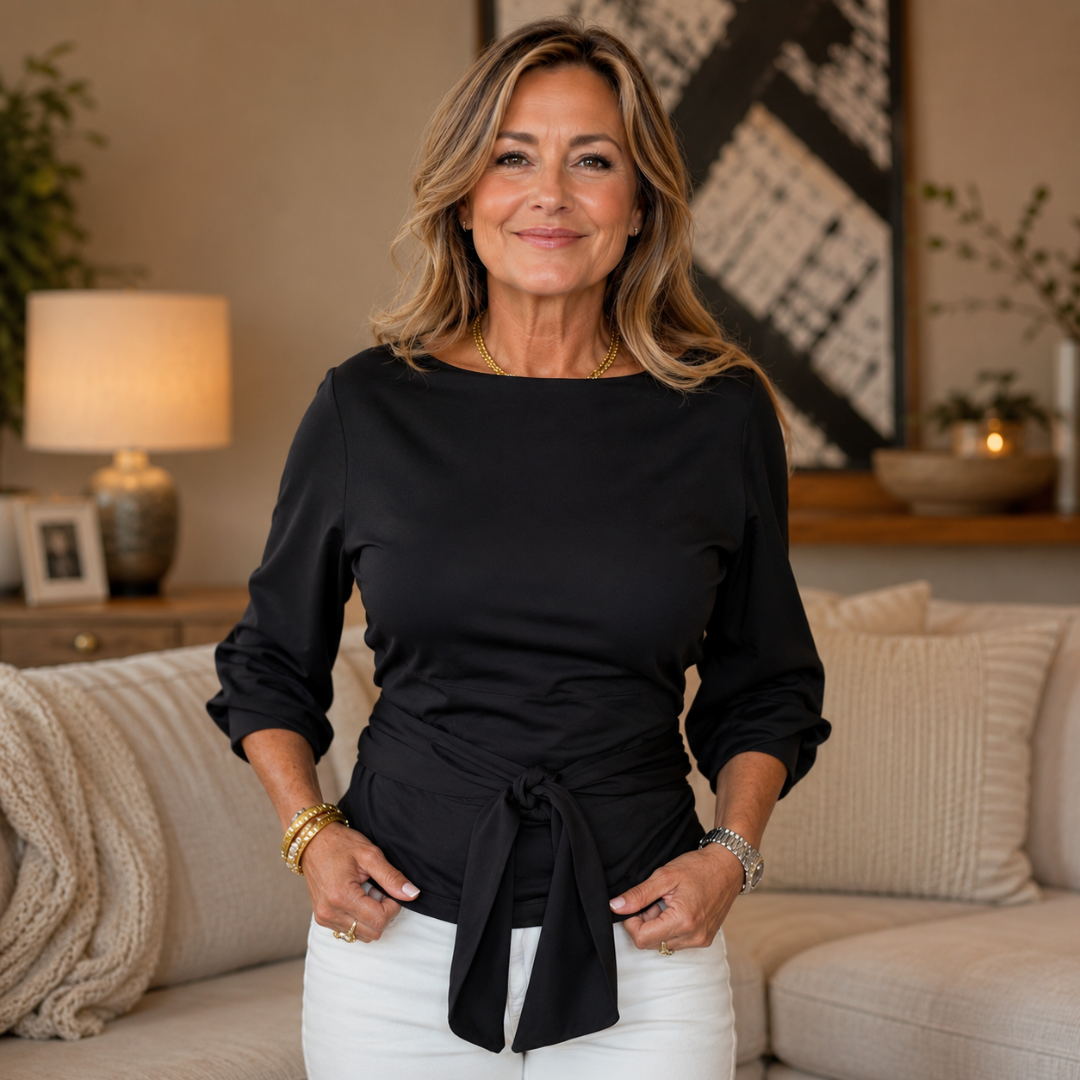 Dara – Tie Waist Flattering Top