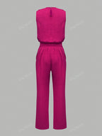 Stella™ | Sleeveless Top & Straight-Leg Pants Set