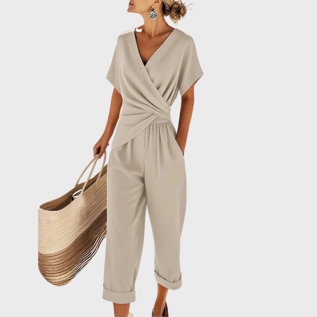 Wren™ | Wrap-Front Cropped Trouser Set