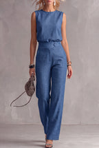 Stella™ | Sleeveless Top & Straight-Leg Pants Set